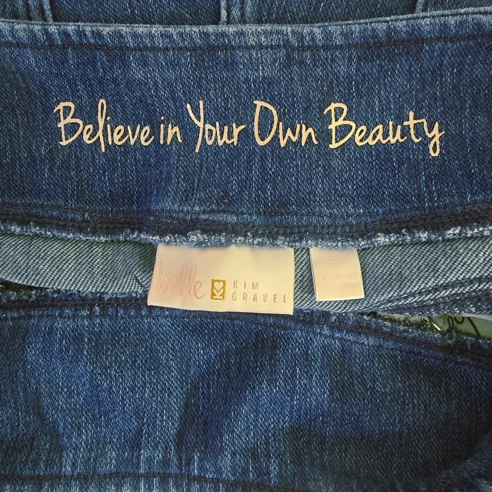 Belle By Kim Gravel Flexibelle #A460167 Curve Belle Twilight Wash Jeans Sz 14 - Picture 11 of 12